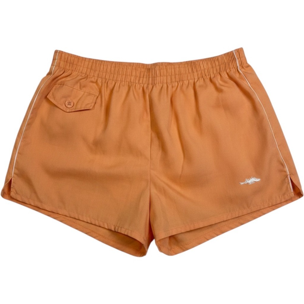 Vintage Sears Dragon Swim Trunks Mens Large Orange Retro 80s Board Shorts USA‎